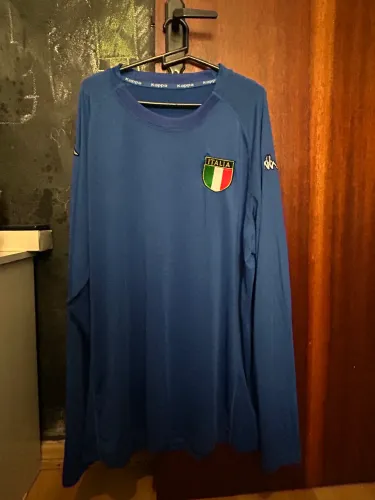     Camisa Itália Kappa Kombat Manga Longa - 2XL