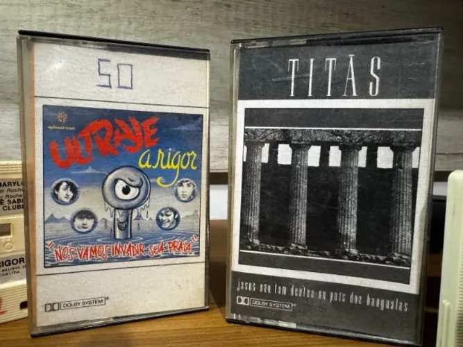 Kit Fita k7 - Rock - Ultraje e Titãs - Cassete Original