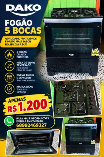 Fogão 5 bocas 