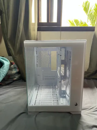 Gabinete Rise galaxy glass M mini white ATX