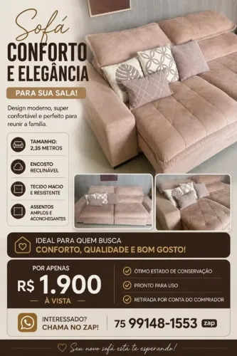 Sofá retrátil