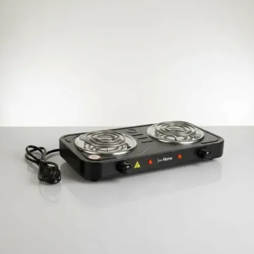 Fogão Elétrico 2 Bocas 2000w 110v Cooktop Fogareiro Portátil - Novo