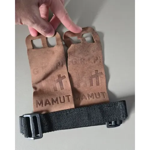 Grip Crossfit Cross em Couro com 2 Furos Mamut Protetor