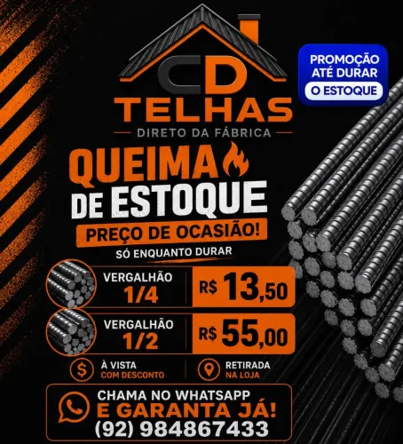CD TELHAS ESTA COM PROMOÇÃO!!!