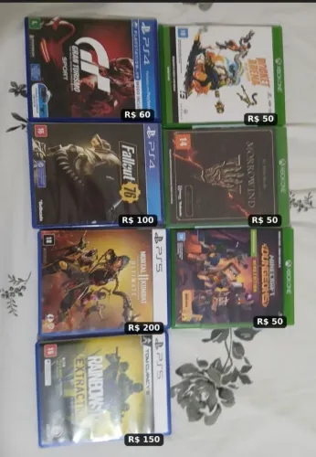 JOGOS DE PS4, PS5 E XBOX