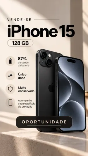 iPhone 15 (128g) seminovo - OPORTUNIDADE