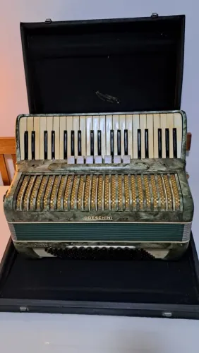 Acordeon Todeschini Super 6 Verde Perolado (Anos 60) - Sanfona/Gaita