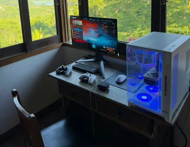 PC Gamer RTX 5080 + Ryzen 9800X3D + 64GB DDR5 + SSD Gen5 2TB + OLED 480Hz | Setup Completo