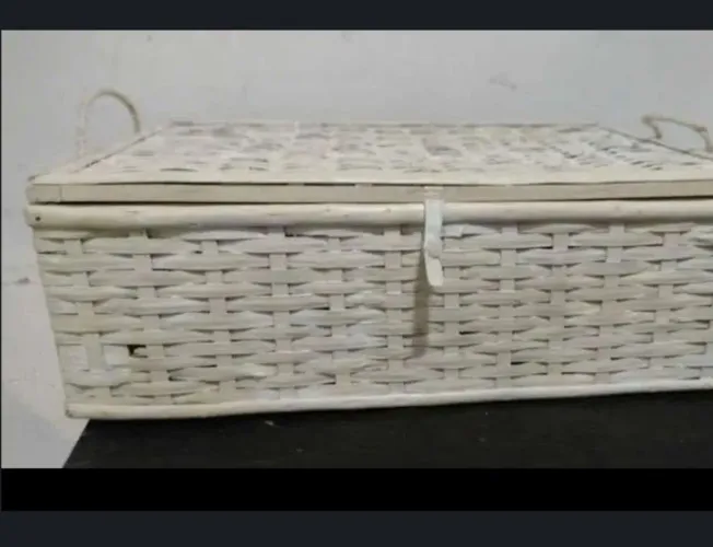 Organizador pintado de branco