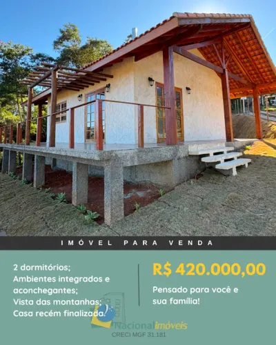 Chácara recém construída na Serra da Mantiqueira com vista das montanhas!
