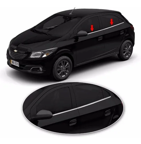 Friso Cromado Para Pestana Para todos os carros - Onix Hb20 Ecosport!!
