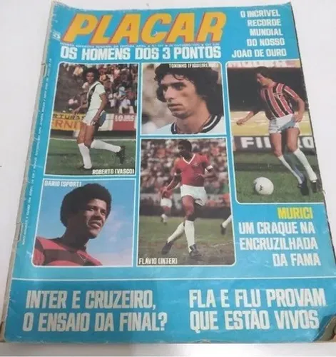 Revista Placar Nº 291 De 1975 Vasco São Paulo Cruzeiro Fla