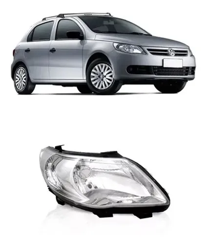 Farol Cromado Foco Simples Gol Saveiro Voyage G5