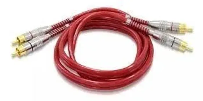 Cabo Coaxial Rca Blindado 1 Metro Dupla Som Automotivo 1m