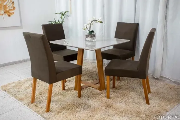 Mesa de Jantar Vitra Mel + Até 12x + Receba Hoje