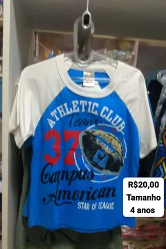 Camisas infantil em algodão conforto e qualidade 