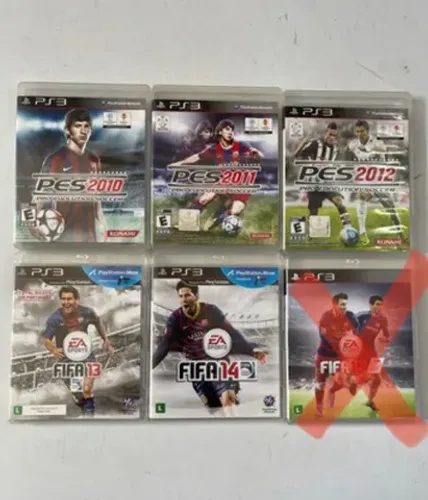 Jogos ps3 fifa pes futebol