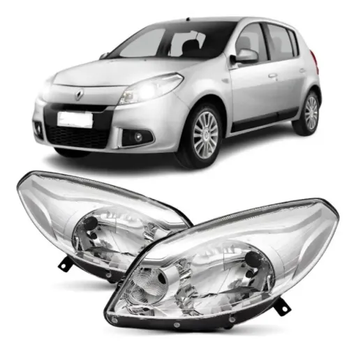 Farol Dianteiro Esquerdo Renault Sandero Novo Ano 2012 A 2014