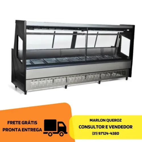 Balcão de Açougue 3M Preto Polar