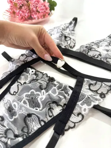 Conjunto Lingerie Sutiã,Calcinha Conjunto sensual moda íntima