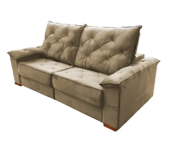 Pronta entrega - Sofa retratil e reclinavel 2,90 pillow super top com molas ensacadas (nov