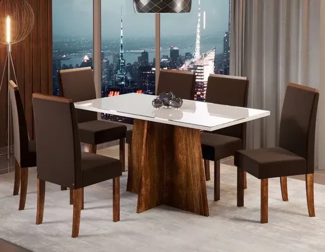 Mesa de jantar Luzia nova pronto entrega 