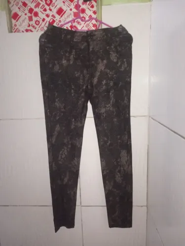 Calça Jeans Animal Print Feminino N;38