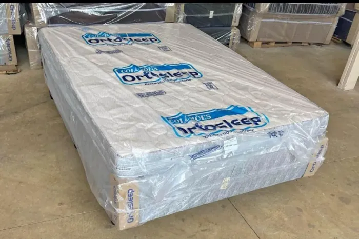 Colchão D33 casal com o box - Novo direto da fabrica