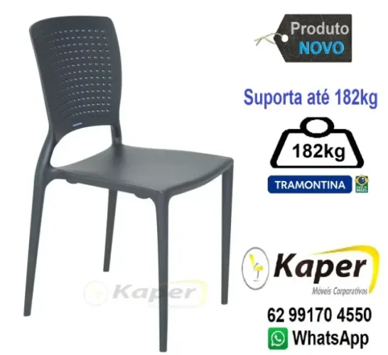 Cadeira Safira Tramontina reforçada ( novo ) Suporta até 182kg,