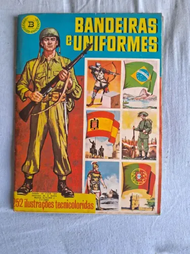 Álbum Bandeiras e Uniformes - 252 Ilustrações