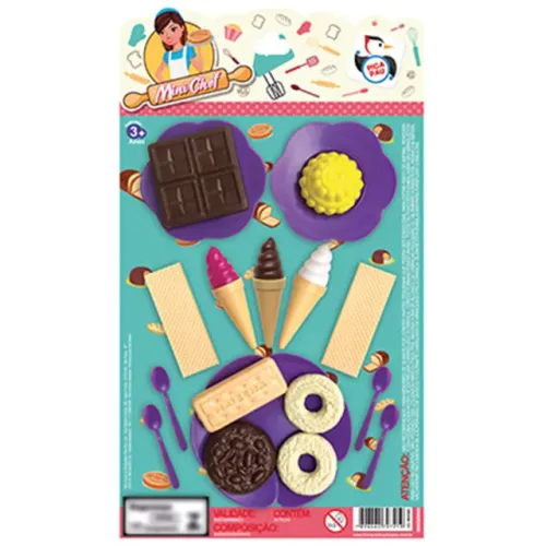 Kit Cozinha Infantil C/ Sorvete + Colher