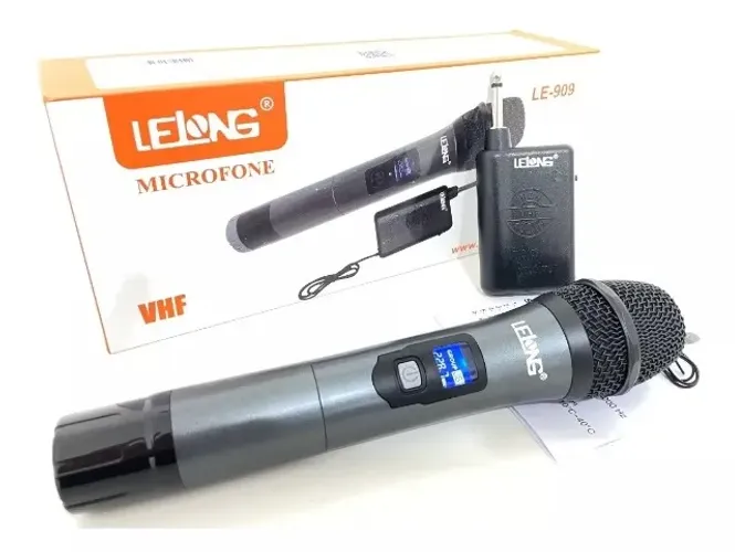 Microfone Profissional Sem Fio, Wireless - Lelong Le-909