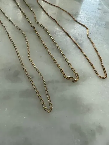 Correntes banhadas a ouro Pierre Cardin