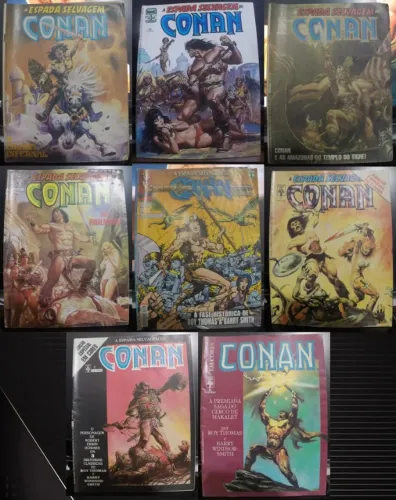 A ESPADA SELVAGEM DE CONAN (PB e COR) - VENDO SEPARADO
