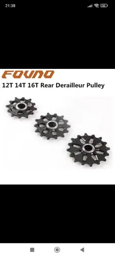 Roldanas Traseira Desviador 12T 14T câmbio traseiro Sram Shimano top zero 