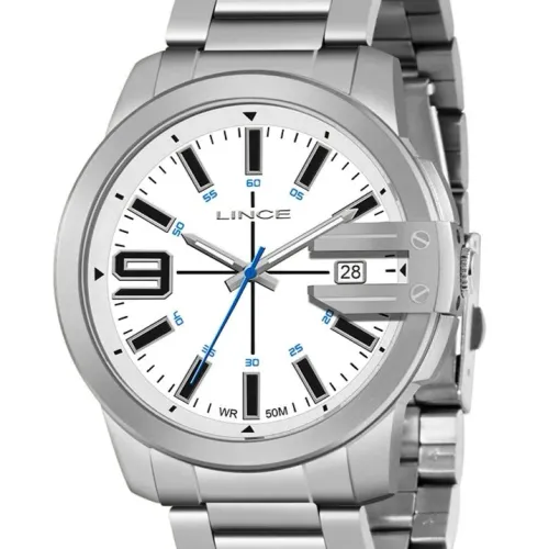 PROMO! Relógio Lince masculino fundo branco 