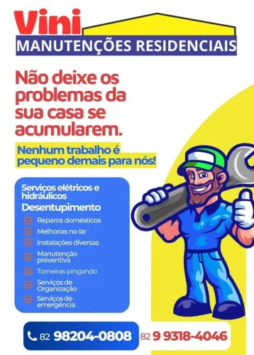 Eletricista e encanador e desentupimento em Maceió e região 