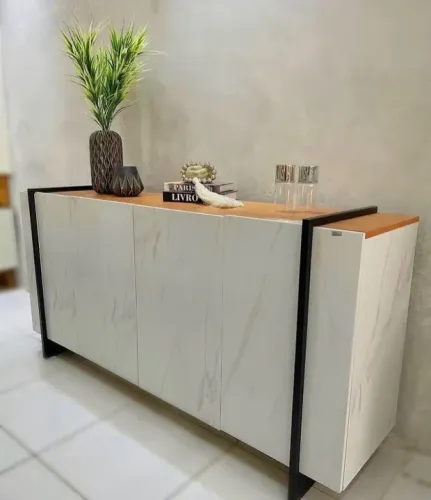 Buffet Moderno 4 Portas Novo Off White