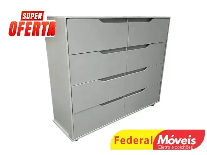 Cômoda 8 Gavetas Super Oferta