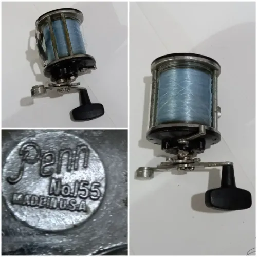 CARRETILHA DE PESCA USADA ANTIGA EM BOM ESTADO MARCA PENN N° 155 - MADE IN USA -