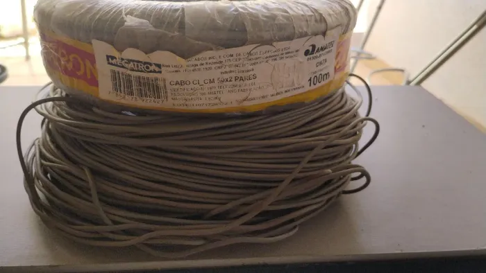 Cabo de telefonia 4 vias 