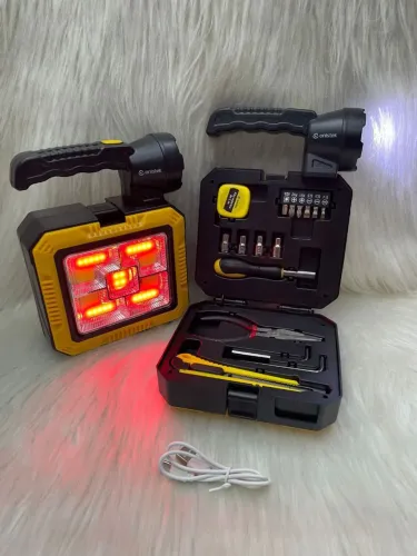 Kit Ferramentas com Lanterna e Luz de Emergência ONISTEK