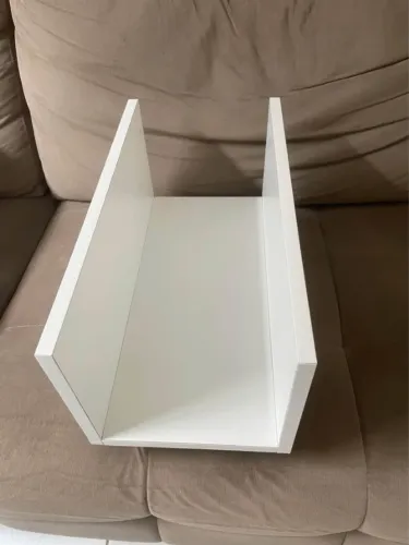 Suporte de Gabinete/CPU com rodas em MDF Branco