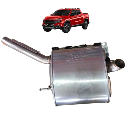 Escapamento Abafador Silencioso Fiat Toro 1.8 2021 2020 2019