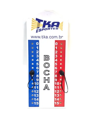 Placar Manual para jogo de Bocha