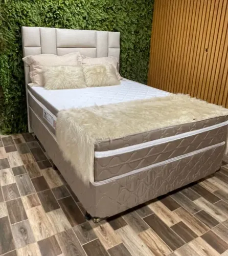 Cama Box Casal Ortoflex 138X188X28CM Espuma D33 - Brasilia Flex Com garantia novo
