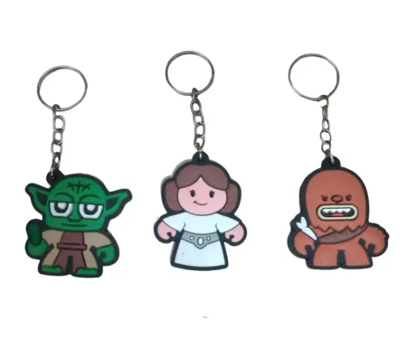 Kit 3 Chaveiros Personagens Star Wars