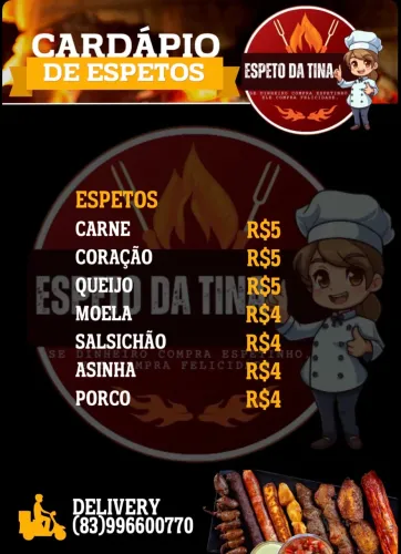 ENCOMENDA DE ESPETINHOS