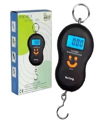 Balança Pesa 50kg kilos Suspensa de Gancho Portátil Digital