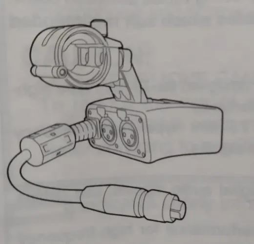Manual do adaptador XLR Panasonic AG-MYA30G